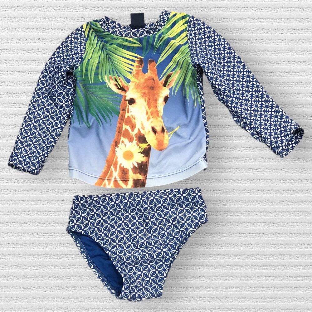 Gap BabyGap 18/24m Giraffe Rash Guard Swimsuit Set